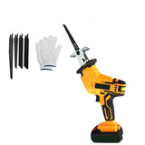 Yellow Cordless Electric Reciprocating Saw Cutter w Blades For Makita Battery V201-FDZ0030YL8AU