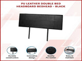 PU Leather Double Bed Headboard Bedhead - Black V63-768095