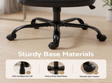 Artiss Executive Office Chair Mid Back Black OCHAIR-G-7023-BK