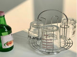 Glass Water Cup Rack Bracket Stainless Steel Household Draining Cup Storage Rack Holder for Party V1294-YM0626-3118220342411