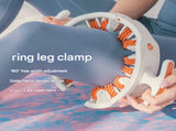 Grey and White Adjustable 3D Leg & Body Roller Massager - Deep Tissue Muscle Relief for Thighs, V888-ELOSUNG32215
