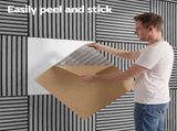 Artiss 10PCS Peel and Stick Wall Panels Tiles 68X68CM Self Adhesive for Home Office Studio Grey WP-68X68-10PCS-GR