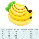 Banana Bed, Banana Shaped Pet Bed for Cats & Small Dogs - Cozy Cave Design with Machine Washable V1107-135-98944-GRN-SMALL