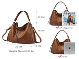 Red Foreign Trade Fashion Large Capacity Handbag - European & American Casual Crossbody Bag, Solid V888-ELOSUNG38378