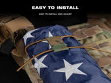 Tactical Flag Bungee Elastic Fastener Strap Shock Cord Retention Molle Webbing Loop Lock Secure V1259-DP01-A-5090