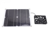 Solar Panel Fan Lightweight Portable Solar Powered Fan Kit for Cars RVs Travel Home 12W V1294-YM0715-3114220049211