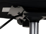 Levede Swivel Office Chair Ergonomic Stool Height Adjustable Footrest Backrest BR1073-BK-H-AU
