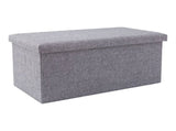 Storage Containers with Lids Ottoman Storage Box Folding Storage Ottoman Seat Chest Footstool Ideal V1192-AZ-W-27827