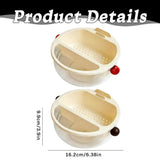 Snack and Veggie Platter with Removable Compartments and Convenient Handles, Versatile Serving Tray V1366-AZ2-W-23990