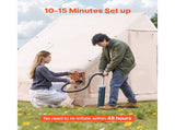 Inflatable Tents for Camping, 4-6 Person Easy Setup Blow up Tent with Hand Pump, 300D Oxford 4 V952-KJZP331MCQWZC4B47V0