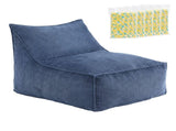 Artiss Bean Bag Chair Cover with Filler Soft Corduroy DIY Stuffed Animal Storage Bean Bag for BD-LOUNGE-S-BL-5FILLER