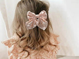 Sparkly Glitter Sequin Hair Bows for Girls Toddlers Kids Children Teenage V1192-AZ-W-20414