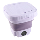 Portable Washing Machine 11L ABS PP Automatic Mini Foldable Bucket Washer with Drainage Pipe for RV V1294-YM0901-3113230324611
