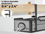No Drill Metal Desk Cable Tray Black, 34 cm V1237-ZY-818-128