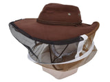 Beekeeper Cowboy Hat Tightening Design Breathable Mesh Beekeeping Veil Hat for Beekeepers Fishermen V1294-YM0523-3111220084311