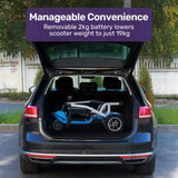 EQUIPMED Ultra-Lightweight Folding Electric Mobility Scooter, 19kg with Battery Removed, 120kg V219-HMBMSCEQPL1BA