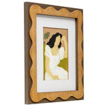 Sitting Lady in White Dress Framed Wall Art 36cm V637-91247WAL
