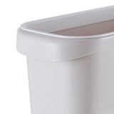 Narrow Trash Bin Rectangular Pressure Ring Space Saving Slim Trash Can Home Wastebasket for Bathroom V1294-YM0901-3117240045111