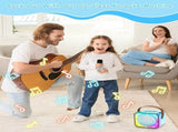 Children's karaoke machine with 2 microphones, portable karaoke machine with LED lights and voice V1188-MS-313-0385