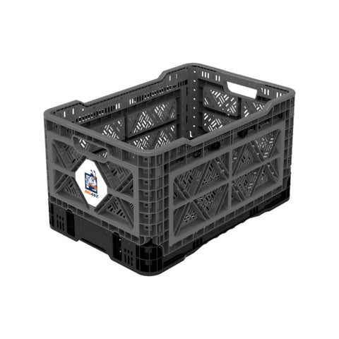 48L Smart Foldable Stackable Crate Tool Collapsible Storage Box - Charcoal V274-FT-IG-48LCR-CBK