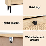 Artiss Shoe Rack Cabinet 3 Flip-out Drawers Pine FURNI-C-SHOE-01-RAT-WD-AB