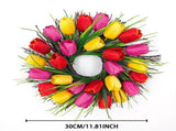Spring & Summer Wreaths for Front Door Handcrafted Faux Flower Door Decor, Versatile Indoor & V1369-AZ3-W-23692