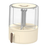 9.6L 6 Grid Rice Grain One Click Operation Rotating Cereal Storage Container Dry Food V1294-YM0901-3117230441311