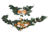 2pcs Artificial Wedding Arch Flowers Colorfast Exquisite Romantic Wedding Welcome Signs Floral V1294-YM0901-3115240006813