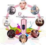 Wireless Airbrush Machine with USB Charging 3 Speed Modes for Nail Art Cake Decorating and Painting, V1188-MS-325-0103