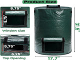 4 Pack 34 Gallons Reusable Yard Waste Bags, Leaf Lawn Collector Containers with Lid and Handles, V1259-DP01-A-923