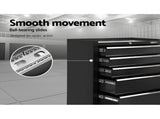 Giantz 5 Drawer Tool Box Cabinet Chest Trolley Box Garage Storage Toolbox Black TB-5DR-ROLL-BK