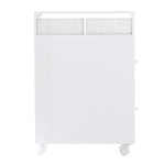 Removable Bathroom Side Cabinet Toilet Caddy with Storage Drawers- White V264-TAB-706C-WHE-NA-1