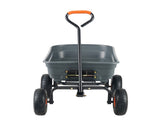Dump Cart, Poly Garden Dump Cart with Easy to Assemble Steel Frame, Dump Wagon with 2-in-1 V952-SLZXTC600B005GQJAV0