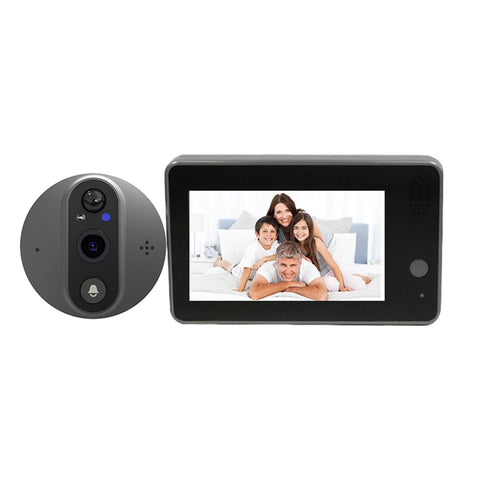Smart Wifi Doorbell With Night Vision & Motion Detection - 4.3 Inch Screen PRL-1119300ADE_NZ