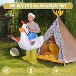 CHICKEN Fancy Dress Inflatable Suit - Fan Operated Costume V63-816903