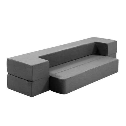 Giselle Bedding Foldable Mattress Folding Foam Sofa Bed Chair Grey FOAM-MFM-SOFA-01-GY