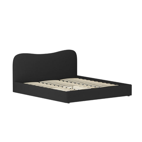 Artiss Bed Frame King Size Boucle DARA BFRAME-H-DARA-K-BK-ABC