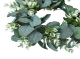 Artificial Green Wreath Wall Hanging Wreath Spring Door Decoration for Indoor Outdoor V1294-YM0718-10152851