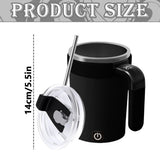 Temperature Display Self Stirring Coffee Mug, Rechargeable Stirring Mug, Automatic Self Stirring Cup V1192-AZ-W-32118