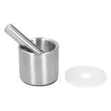 Mortar Pestle Set Stainless Steel Manual Garlic Mill Grinder Crusher Kitchen Tool Gadget V1294-YM0721-3118210033811