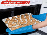 Stainless Steel Toaster Oven Trays, 2 Pack Small Non Toxic Baking Cookie Sheets for Cake Baking, V1189-LC-RY-00061