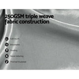 Artiss 2X Blockout Curtains Eyelet 300x230cm Grey Shine BC-SHINE-300X230-GY