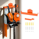 Backpack Leaf Blower Hanger with Tube Hook, Heavy Duty Wall Mount Rack for Garage Organization V1366-AZ2-W-14856