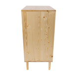 Jamie Tallboy 3 Chest of Drawers Solid Pine Wood Bed Storage Cabinet - Natural V315-VHNB-NEO-04