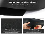 4Pcs Neoprene Rubber Sheet Long Lasting Durability Rubber Sheet Easy to Cut and Customize for DIY V1366-AZ2-W-15026