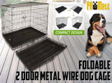 Wire Dog Cage Foldable Crate Kennel 48in with Tray V274-PET-WC48