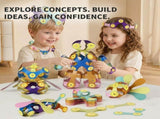 Kids 3D Soft Magnetic Building Tiles Toy Set, Creative DIY Puzzle Blocks for Ages 3 - Develops Fine V1341-ZY-SW7JEE7Y-66PCS