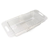Kitchen Fruit Vegetable Strainer Modern Minimalist PET Kitchen Telescopic Drain Rack Plastic V1294-YM0703-3118230081212