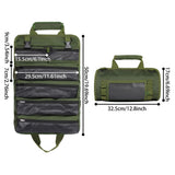 Tool Bag Roll Up, Heavy Duty Portable Soft Tool Storage Organization, Foldable Empty Rollup V1192-AZ-W-0886
