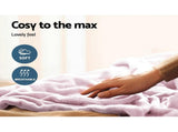 Giselle Electric Throw Rug Heated Blanket Fleece Pink EB-THROW-RUG-PK